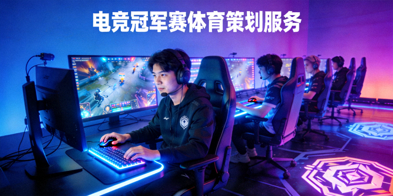 电竞冠军赛体育策划服务 - 电竞选手在舞台上比赛